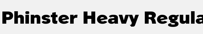 Phinster Heavy Regular