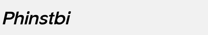 Phinster Bold Italic