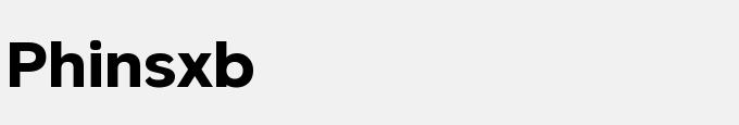 Phinster Extrabold Regular