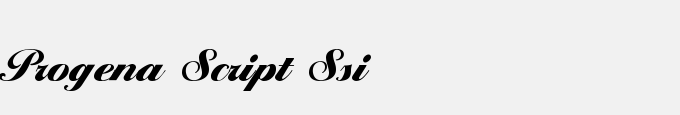 Progena Script SSi