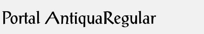 Portal Antiqua-Regular
