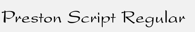 Preston Script Regular