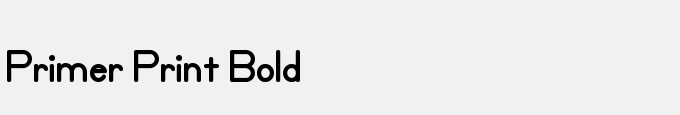 Primer Print Bold