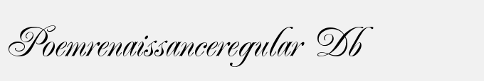Poem Renaissance-Regular DB