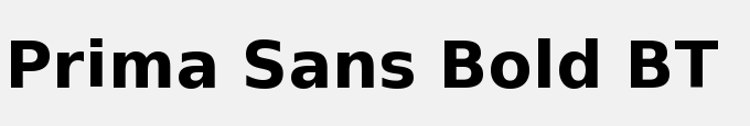 Prima Sans Bold BT