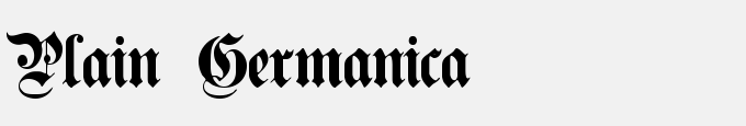 Plain Germanica