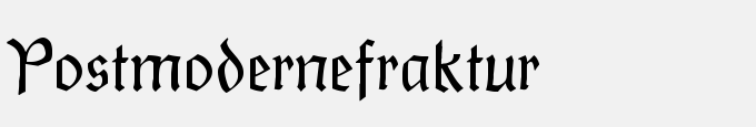 Postmoderne Fraktur
