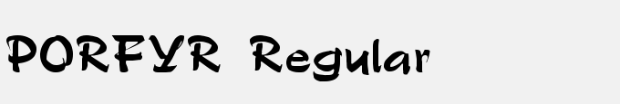 PORFYR Regular