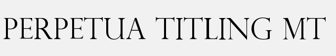 Perpetua Titling MT Light