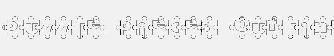 Puzzle Pieces Outline