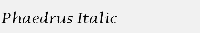 Phaedrus Italic
