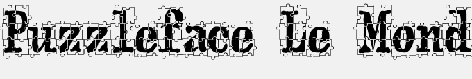 Puzzleface Le Monde