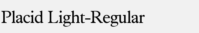 Placid Light-Regular