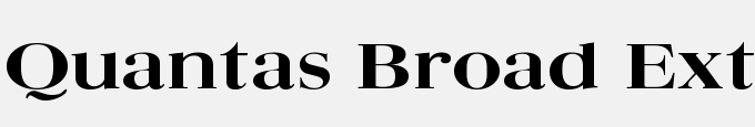 Quantas Broad Extrabold Regular