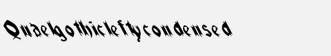 Quael Gothic Lefty Condensed