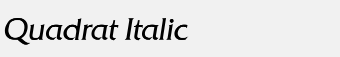 Quadrat Italic