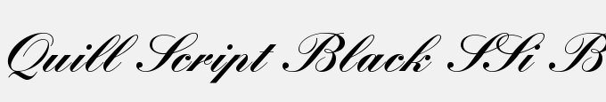 Quill Script Black SSi Black