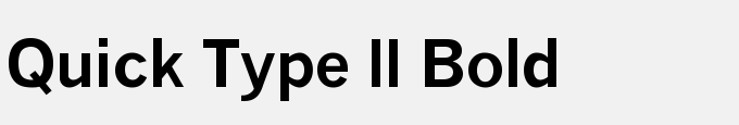 Quick Type II Bold