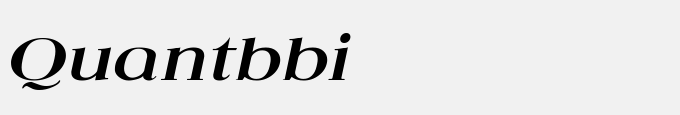 Quantas Broad Bold Italic