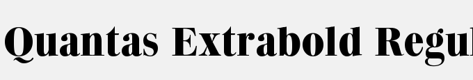 Quantas Extrabold Regular