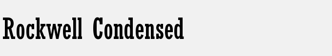 Rockwell Condensed
