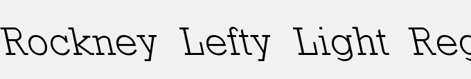 Rockney Lefty Light Regular