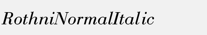Rothni-Normal-Italic