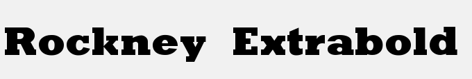 Rockney Extrabold Regular