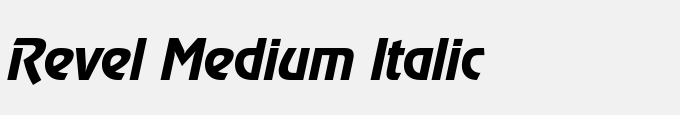 Revel Medium Italic