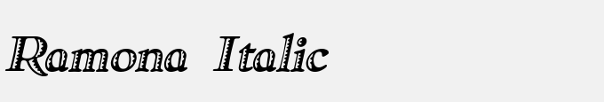 Ramona Italic