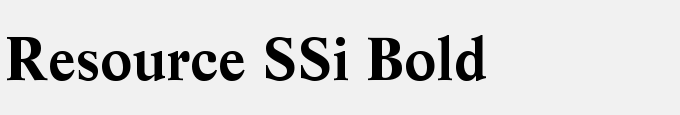 Resource SSi Bold