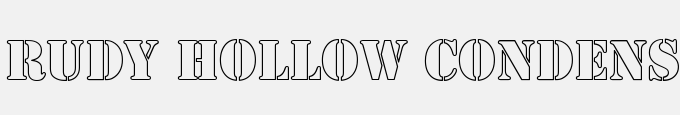 Rudy Hollow Condensed