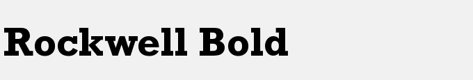 Rockwell Bold