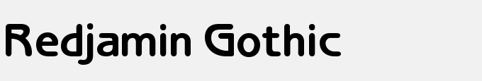 Redjamin Gothic