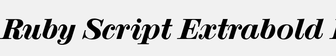 Ruby Script Extrabold Regular