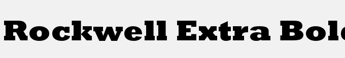 Rockwell Extra Bold
