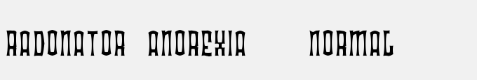 Radonator Anorexia  Normal