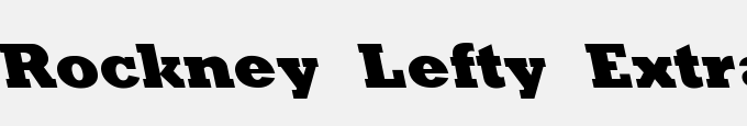 Rockney Lefty Extrabold Regular