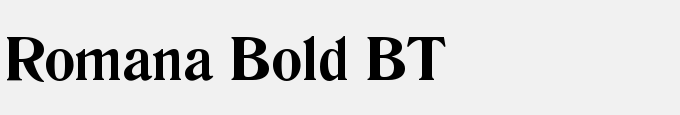 Romana Bold BT