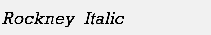 Rockney Italic