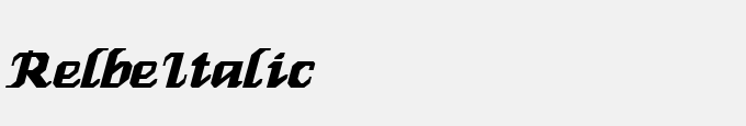 Relbe-Italic
