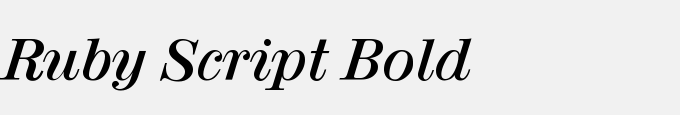 Ruby Script Bold