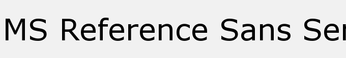 MS Reference Sans Serif