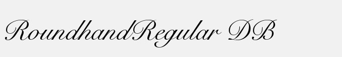 Roundhand-Regular DB