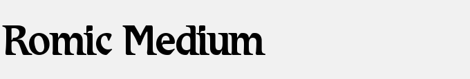 Romic Medium
