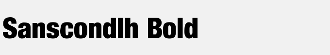 Sans Cond LH Bold