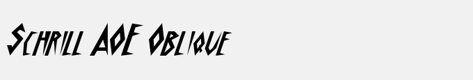 Schrill AOE Oblique