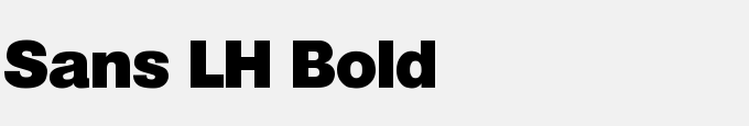 Sans LH Bold
