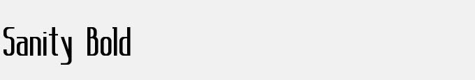 Sanity Bold