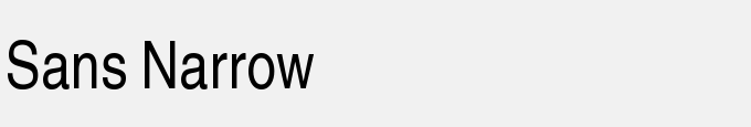 Sans Narrow